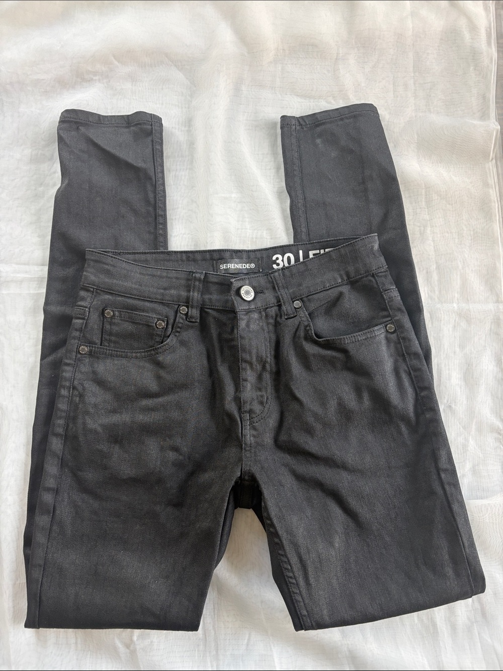 Serenade Black Skinny Jeans for Men - Slim Fit